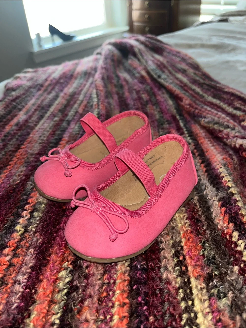 Cat & Jack Bright Pink Mary Jane Flats for Kids